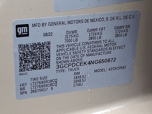 Certified 2022 Chevrolet Silverado 1500 Custom Trail Boss w/ LPO, Dark Essentials Package image 26