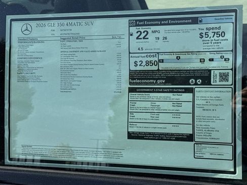 New 2026 Mercedes-Benz GLE 350 GLE 350 image 9
