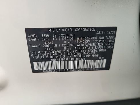 Used 2025 Subaru Outback Premium image 33