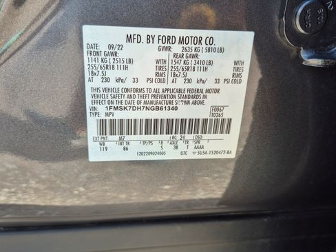 Used 2022 Ford Explorer XLT RWD image 34