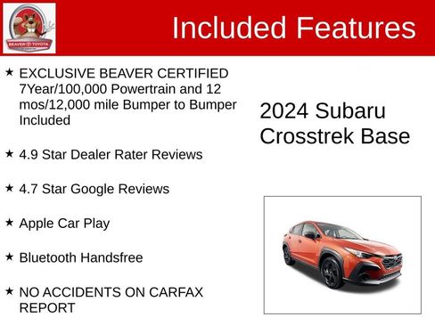 Used 2024 Subaru Crosstrek 2.0i AWD/4WD image 4