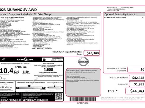 Used 2023 Nissan Murano SV image 23