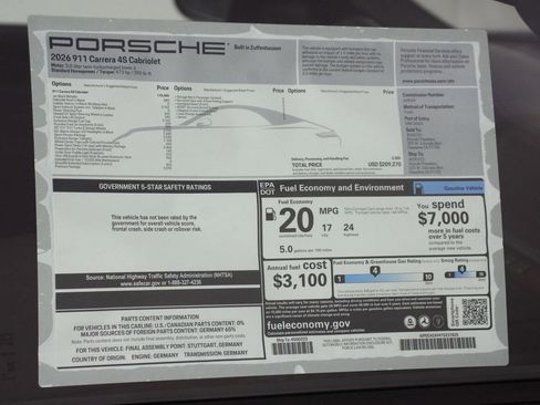 New 2026 Porsche 911 Carrera 4S AWD/4WD image 25