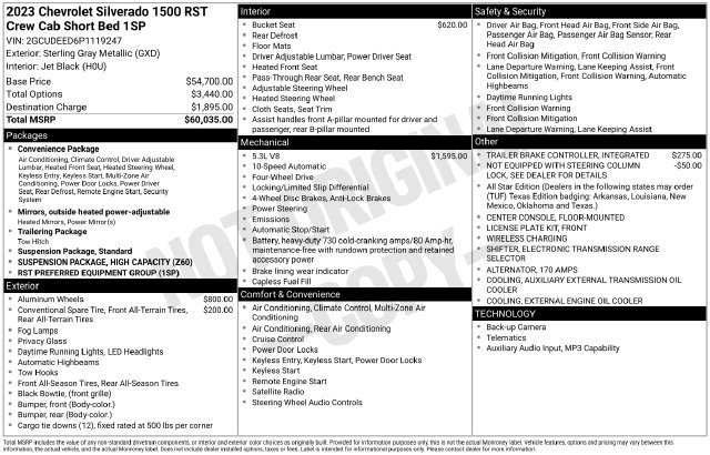 Used 2023 Chevrolet Silverado 1500 RST AWD/4WD image 6