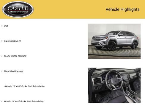 Used 2022 Volkswagen Atlas Cross Sport SE AWD/4WD image 3