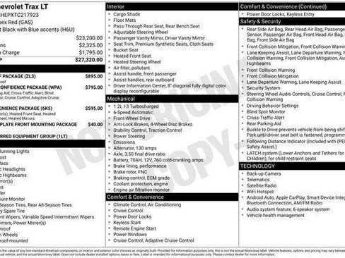 New 2026 Chevrolet Trax LT w/ Sunroof Package FWD image 3