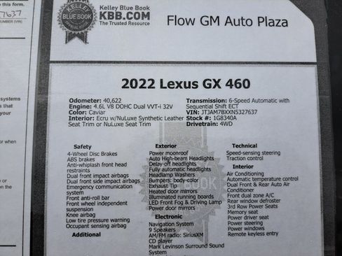 Used 2022 Lexus GX 460 Premium AWD/4WD image 39