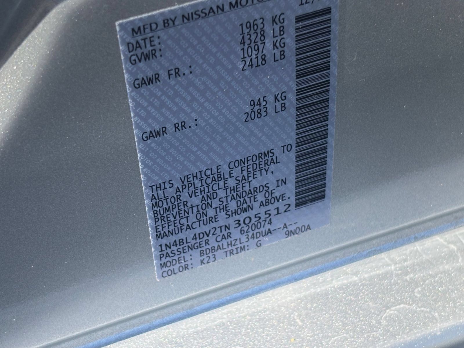 Used 2026 Nissan Altima 2.5 SV FWD image 29
