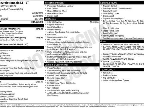 Used 2019 Chevrolet Impala LT w/ LT Convenience Package image 14