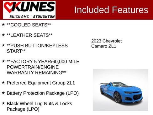 Used 2023 Chevrolet Camaro ZL1 image 3