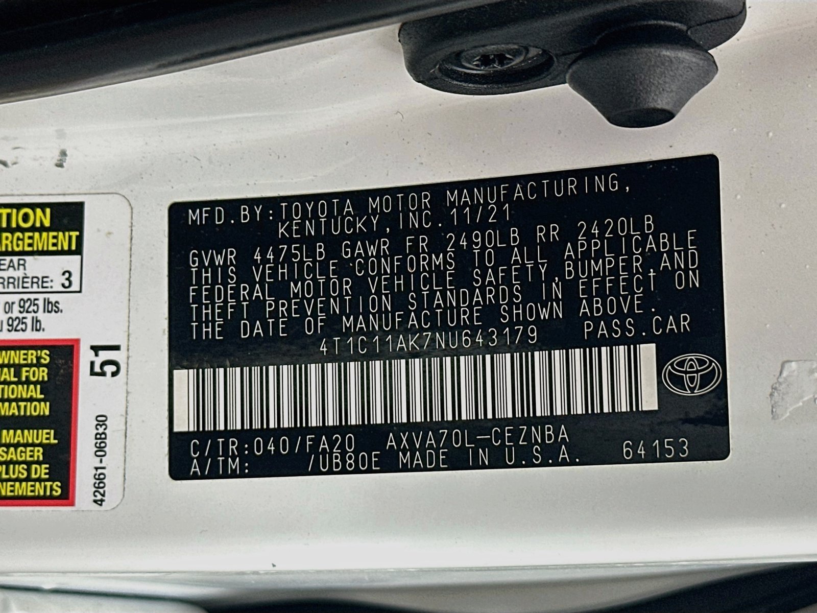Used 2022 Toyota Camry LE FWD image 29