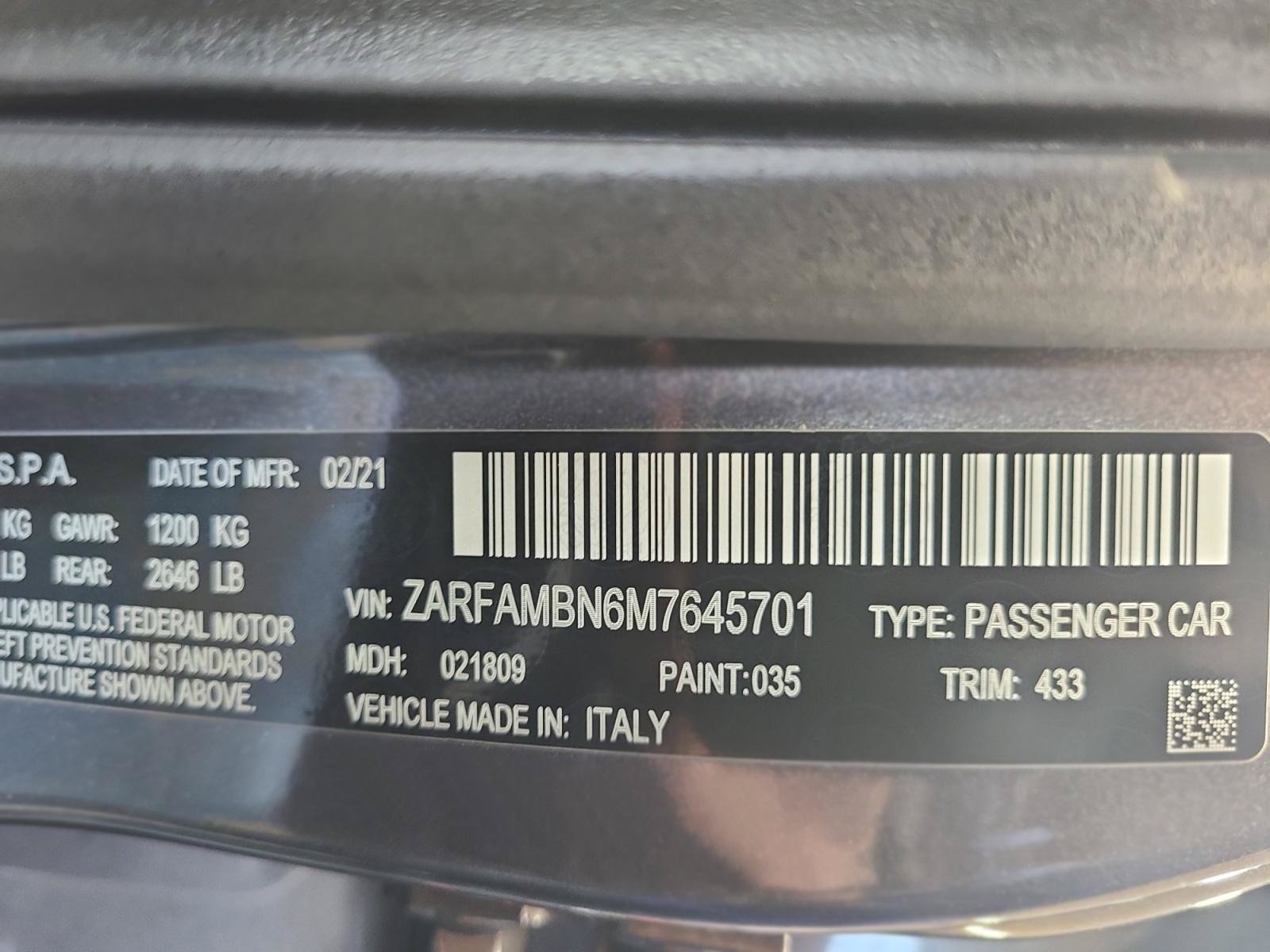 Used 2021 Alfa Romeo Giulia Ti w/ Nero Edizione RWD image 24