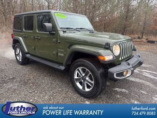 Used 2021 Jeep Wrangler Unlimited Sahara w/ Uconnect 4C Nav & Sound Group video 1