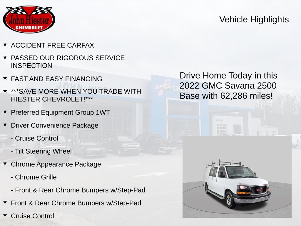 Used 2022 GMC Savana 2500 w/ Driver Convenience Package RWD image 6