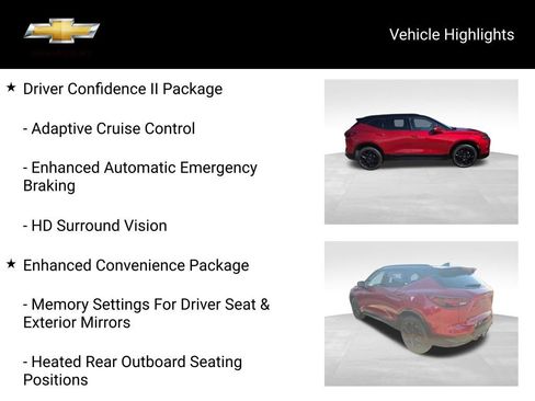 Certified 2024 Chevrolet Blazer RS w/ Driver Confidence II Package AWD/4WD image 21
