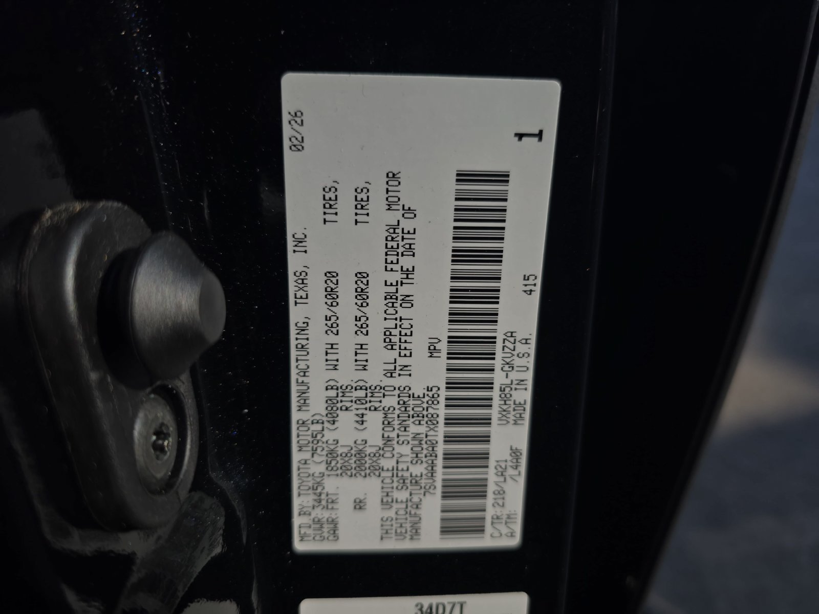 Used 2026 Toyota Sequoia Platinum w/ Tow Technology Package AWD/4WD image 35