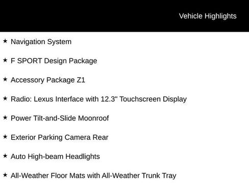 Used 2026 Lexus IS 350 F Sport w/ Accessory Package Z1 AWD/4WD image 7