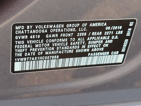 Used 2017 Volkswagen Passat 1.8T SE FWD image 23