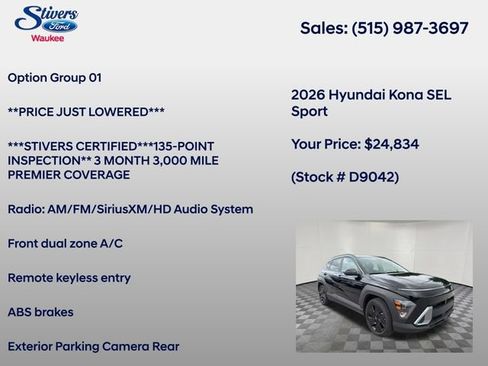 Used 2026 Hyundai Kona SEL Sport FWD image 8
