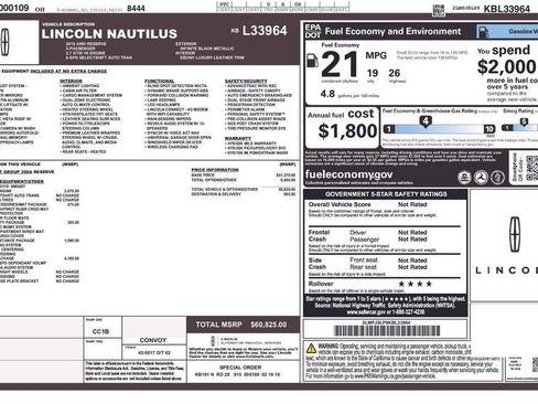 Used 2019 Lincoln Nautilus Reserve w/ Ultimate Package AWD/4WD image 2