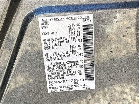 Used 2020 Nissan Pathfinder S image 29