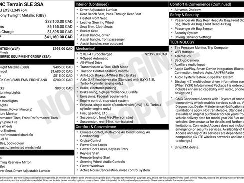 Used 2019 GMC Terrain SLE w/ Black Edition AWD/4WD image 4