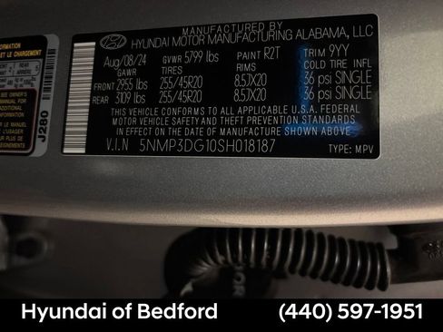 Used 2025 Hyundai Santa Fe Limited AWD/4WD image 16