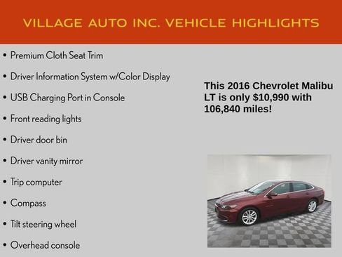 Used 2016 Chevrolet Malibu LT FWD image 35
