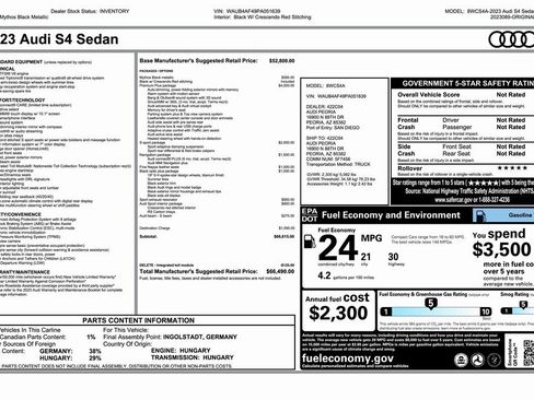 Used 2023 Audi S4 Premium Plus w/ Premium Plus Package image 4