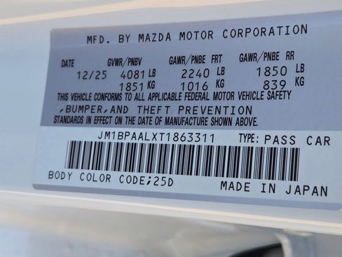 New 2026 MAZDA MAZDA3 s image 21