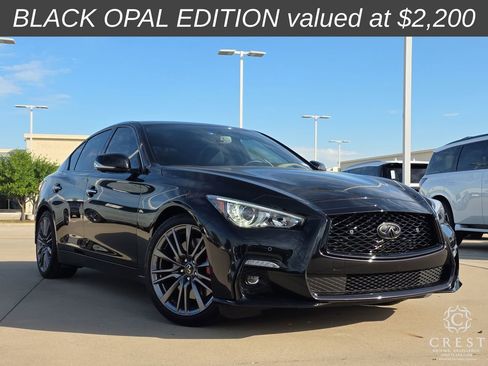 Used 2024 INFINITI Q50 Red Sport 400 w/ Black Opal Edition image 1