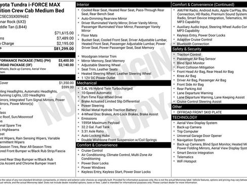Used 2025 Toyota Tundra 1794 Edition w/ TRD Performance Package (TMS) AWD/4WD image 7
