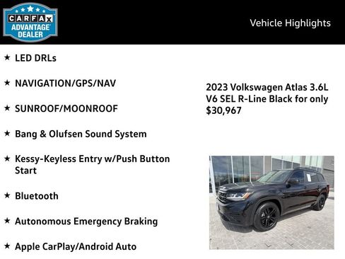 Certified 2023 Volkswagen Atlas SEL R-Line image 4