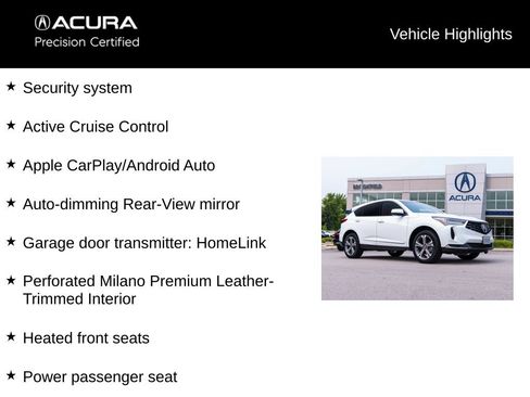 Certified 2025 Acura RDX SH-AWD w/ Technology Package image 17