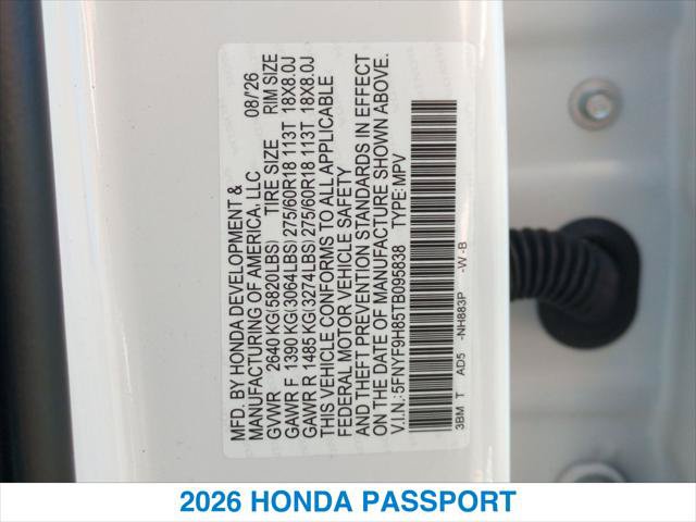 New 2026 Honda Passport TrailSport Elite image 27