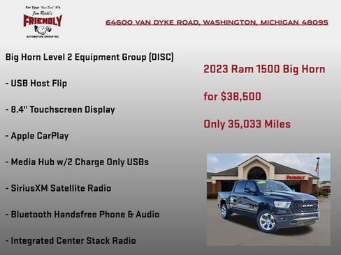Used 2023 RAM 1500 Big Horn AWD/4WD image 25