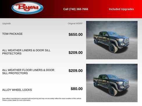 Used 2017 Toyota Tacoma TRD Sport w/ Tow Package AWD/4WD image 5