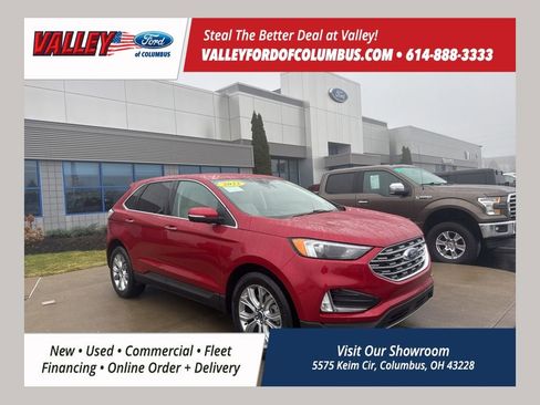 Certified 2022 Ford Edge Titanium w/ Class II Trailer Tow Package image 1
