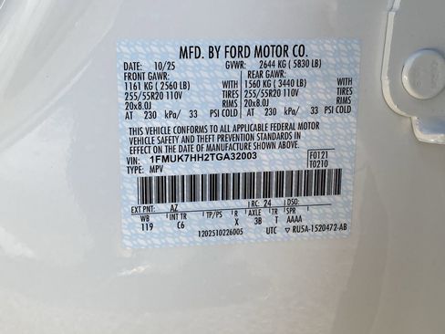 New 2026 Ford Explorer Platinum RWD image 37
