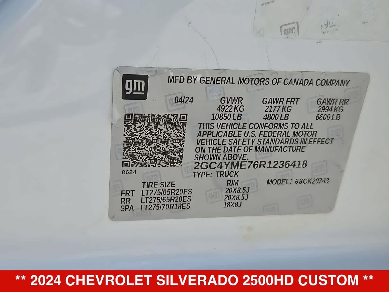 Used 2024 Chevrolet Silverado 2500 Custom w/ Custom Value Package AWD/4WD image 35