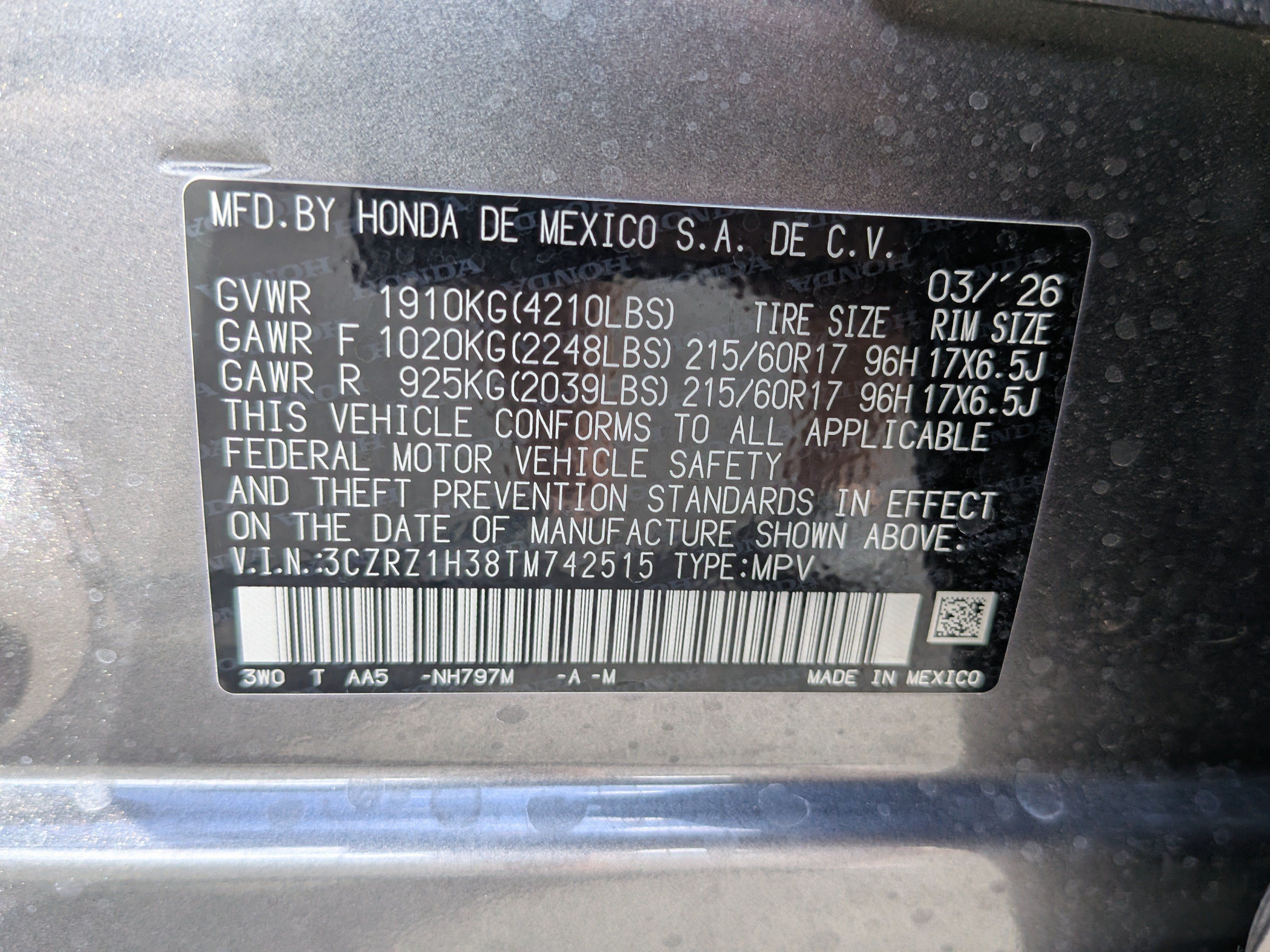 Used 2026 Honda HR-V LX image 27