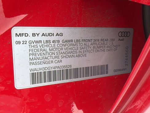 Certified 2023 Audi S3 Premium Plus w/ Premium Plus Package AWD/4WD image 19