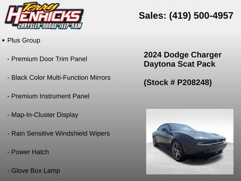 Used 2024 Dodge Charger Daytona Scat Pack w/ Plus Group AWD/4WD image 12