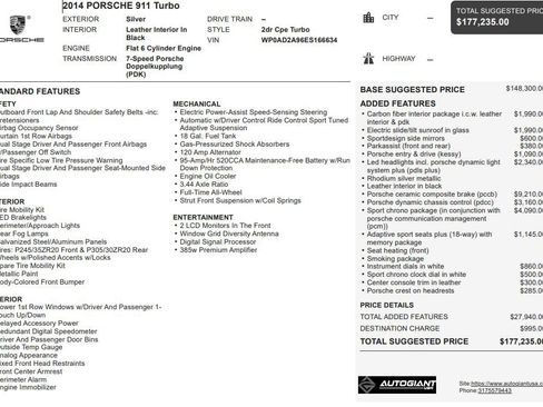 Used 2014 Porsche 911 Turbo image 3