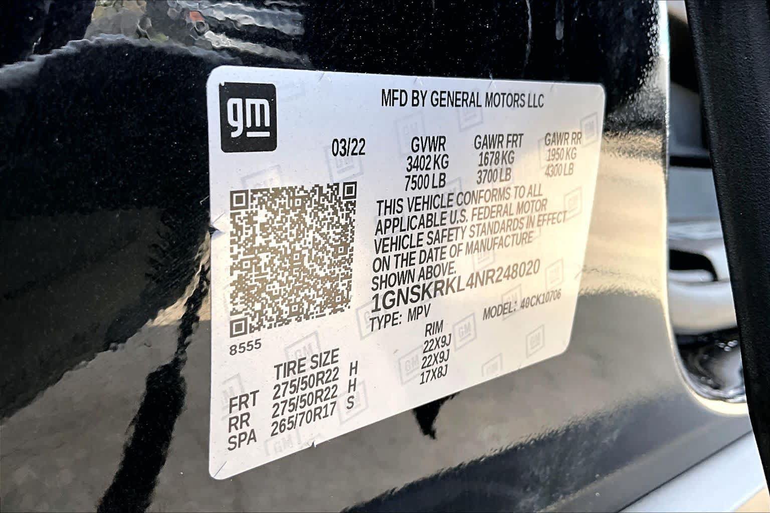 Used 2022 Chevrolet Tahoe RST w/ Sport Performance Package AWD/4WD image 34