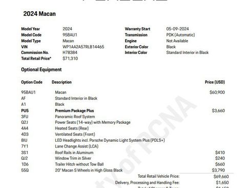 Certified 2024 Porsche Macan AWD/4WD image 9