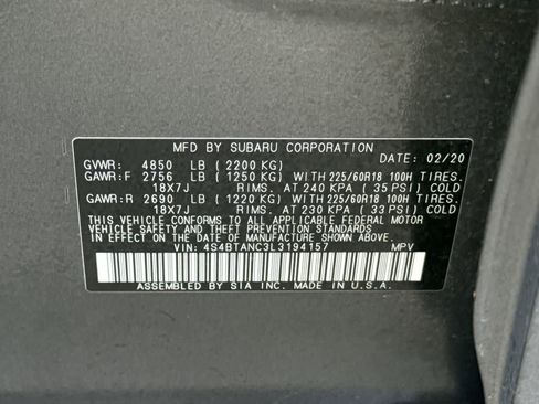 Used 2020 Subaru Outback Limited w/ Popular Package #2 image 37