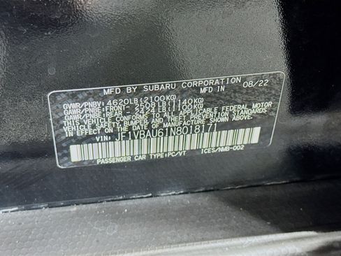 Used 2022 Subaru WRX GT AWD/4WD image 39