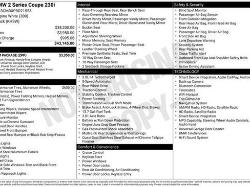 Used 2023 BMW 230i Coupe w/ Premium Package RWD image 44