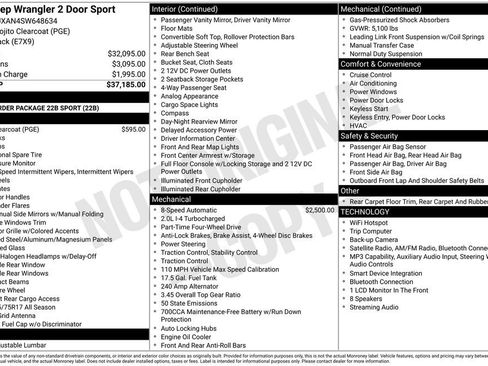 Used 2025 Jeep Wrangler Sport AWD/4WD image 6